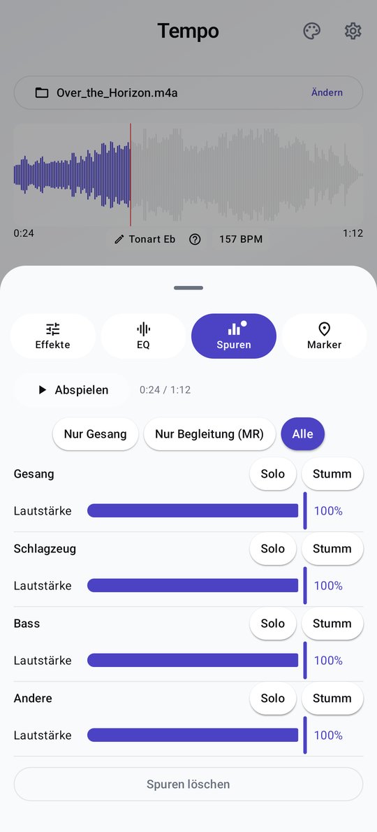 PluckUp Spuren-Trennung
