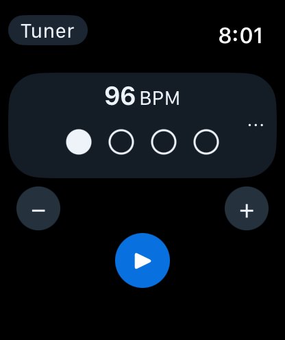 Metronom auf der Apple Watch