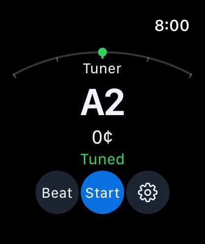 Apple Watch tuner — in tune