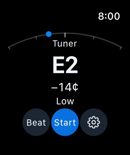Apple Watch tuner — flat