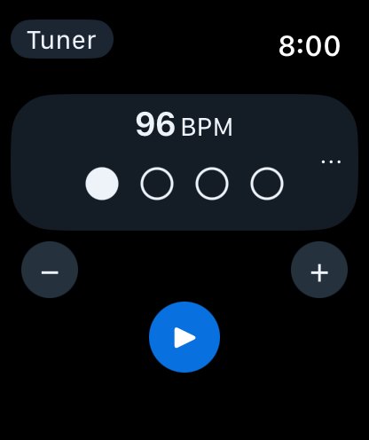 Apple Watch metronome