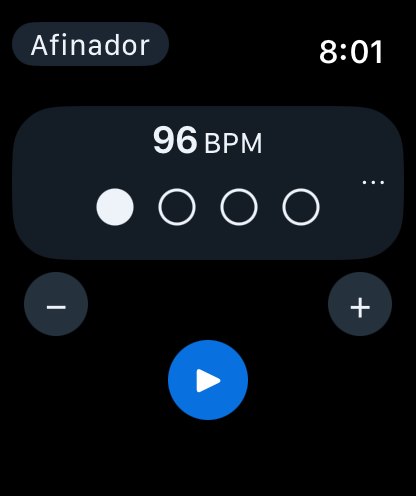 Metrónomo en Apple Watch